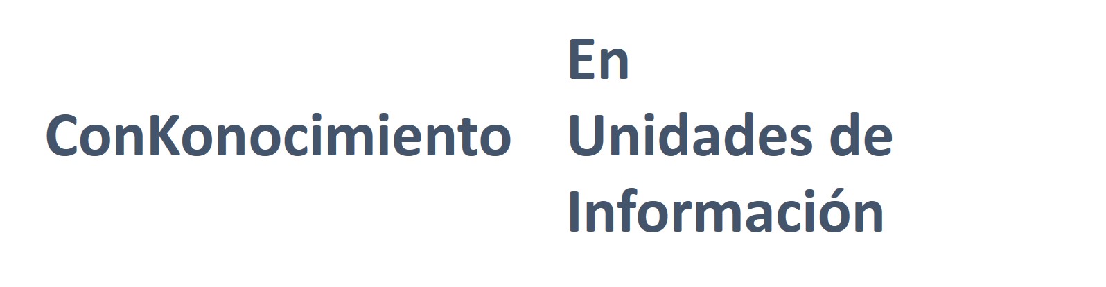 Conkonocimiento en Unidades de Información